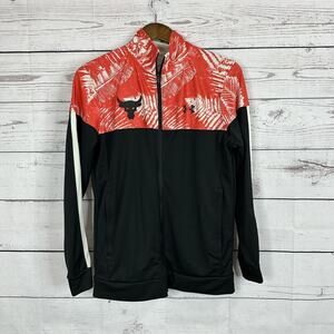 Project Rock Under Armour Jacket Mens Small 1/4 Zip Pull Over Hawaiian